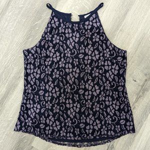 Navy/Purple Halter top